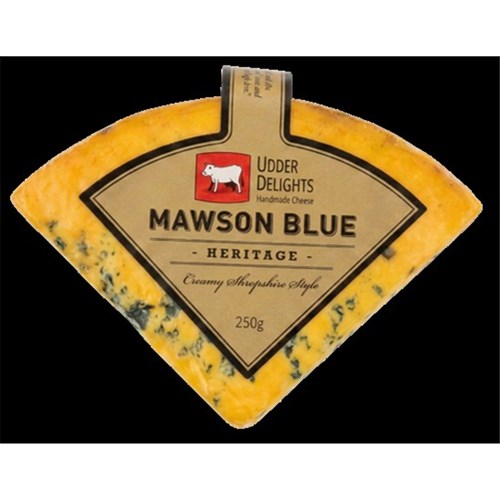 CHEESE MAWSON BLUE 250GM(14) # UDMB250 x 14 UDDER DELIGHTS