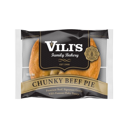 PIE BEEF CHEESE BACON I/W (12 X 160GM) # 300030 VILIS