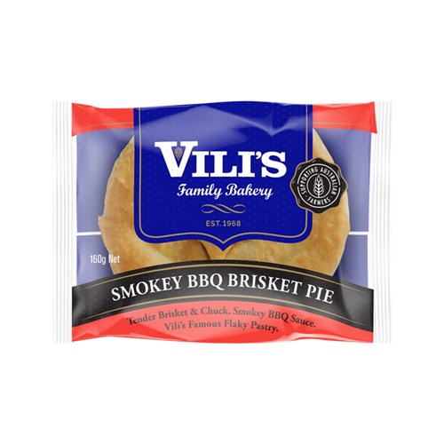 PIE SMOKEY BBQ BRISKET (12 X 160GM) # 30079 VILIS