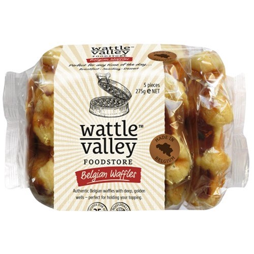WAFFLES BELGIAN (12 X 5 X 55GM) # A0000988 WATTLE VALLEY