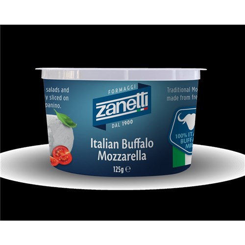CHEESE BUFFALO MOZZARELLA FZN 125GM(6) # FC500 ZANETTI